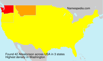 Surname Absalonson in USA Surname Absalonson in USA