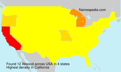 Surname Absood in USA Surname Absood in USA