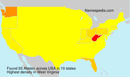 Surname Absten in USA Surname Absten in USA