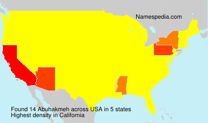 Surname Abuhakmeh in USA Surname Abuhakmeh in USA