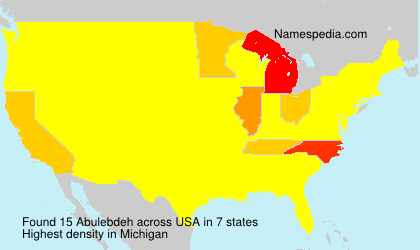 Surname Abulebdeh in USA Surname Abulebdeh in USA