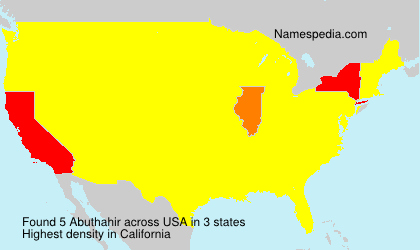 Surname Abuthahir in USA Surname Abuthahir in USA