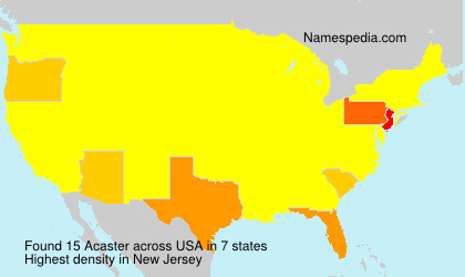 Surname Acaster in USA Surname Acaster in USA