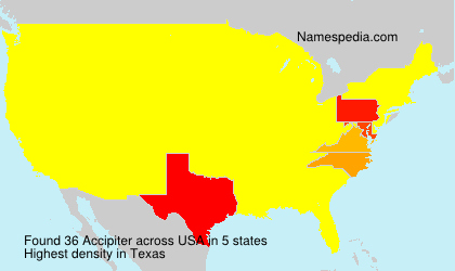 Surname Accipiter in USA Surname Accipiter in USA
