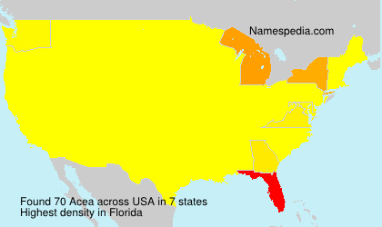 Surname Acea in USA Surname Acea in USA