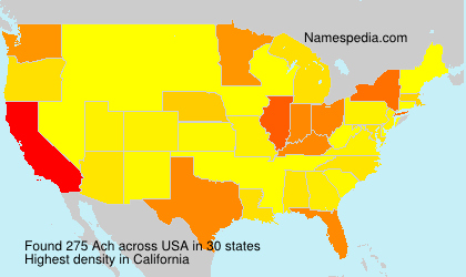 Surname Ach in USA Surname Ach in USA