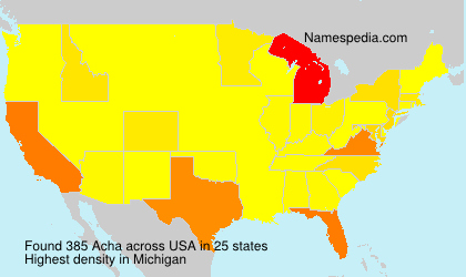 Surname Acha in USA Surname Acha in USA