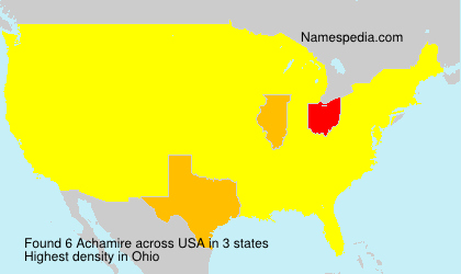 Surname Achamire in USA Surname Achamire in USA