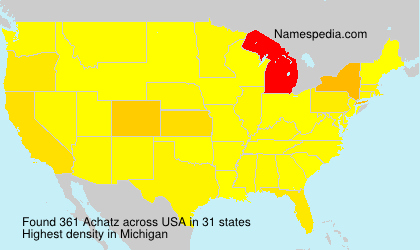 Surname Achatz in USA