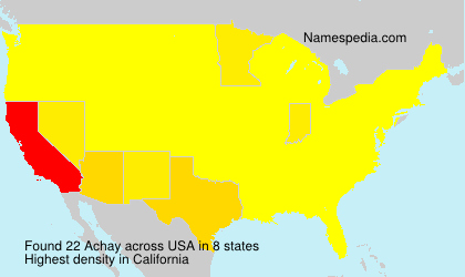 Surname Achay in USA Surname Achay in USA