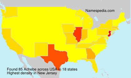 Surname Achebe in USA Surname Achebe in USA