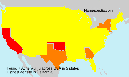 Surname Achenkunju in USA Surname Achenkunju in USA