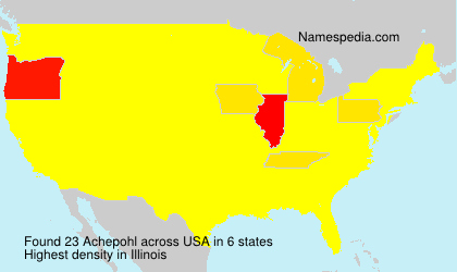 Surname Achepohl in USA Surname Achepohl in USA