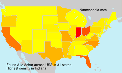 Surname Achor in USA Surname Achor in USA