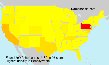 Surname Achuff in USA Surname Achuff in USA