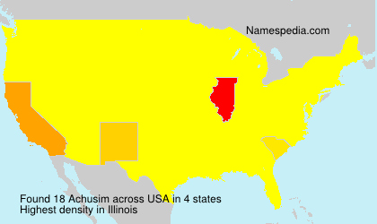 Surname Achusim in USA Surname Achusim in USA