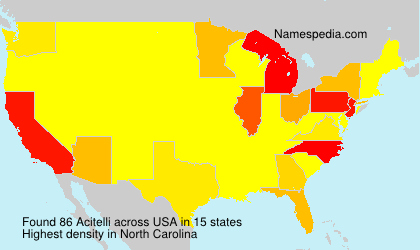 Surname Acitelli in USA Surname Acitelli in USA
