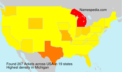 Surname Ackels in USA Surname Ackels in USA