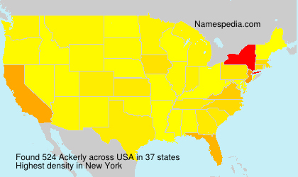 Surname Ackerly in USA Surname Ackerly in USA