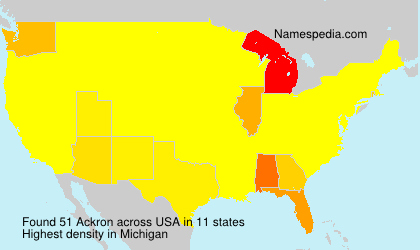 Surname Ackron in USA Surname Ackron in USA