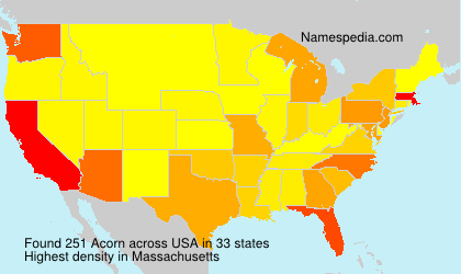 Surname Acorn in USA Surname Acorn in USA
