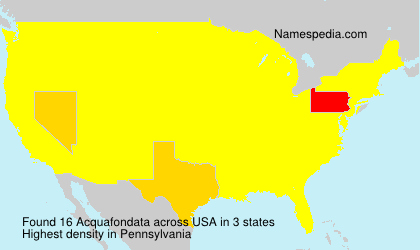 Surname Acquafondata in USA Surname Acquafondata in USA