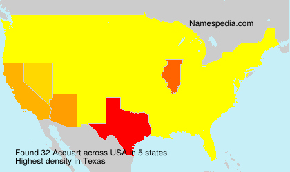 Surname Acquart in USA Surname Acquart in USA