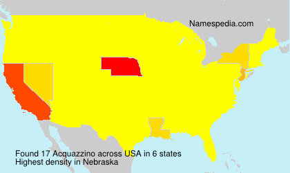 Surname Acquazzino in USA Surname Acquazzino in USA
