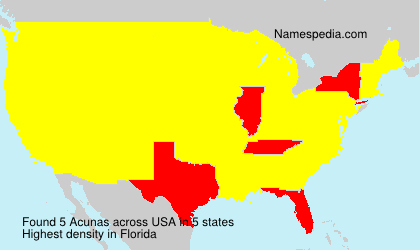 Surname Acunas in USA Surname Acunas in USA