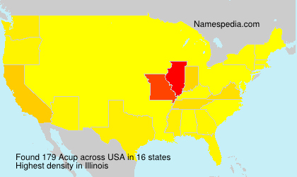 Surname Acup in USA Surname Acup in USA