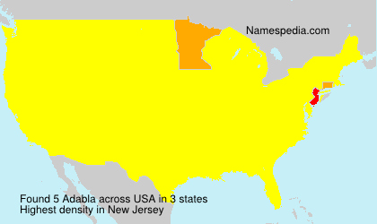 Surname Adabla in USA Surname Adabla in USA