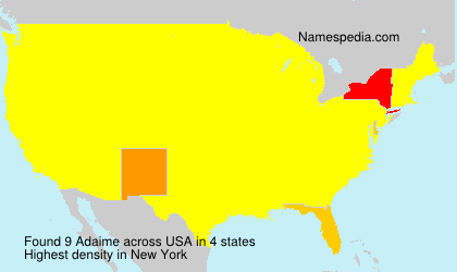 Surname Adaime in USA Surname Adaime in USA