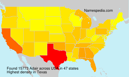 Surname Adair in USA Surname Adair in USA