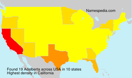 Surname Adalberta in USA Surname Adalberta in USA