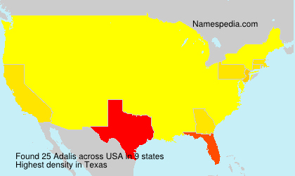 Surname Adalis in USA Surname Adalis in USA