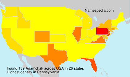 Surname Adamchak in USA Surname Adamchak in USA