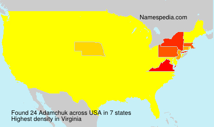 Surname Adamchuk in USA Surname Adamchuk in USA