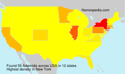 Surname Adamidis in USA Surname Adamidis in USA