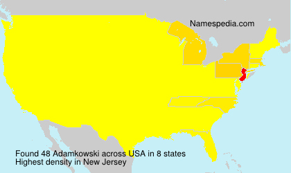 Surname Adamkowski in USA Surname Adamkowski in USA