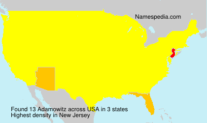 Surname Adamowitz in USA Surname Adamowitz in USA