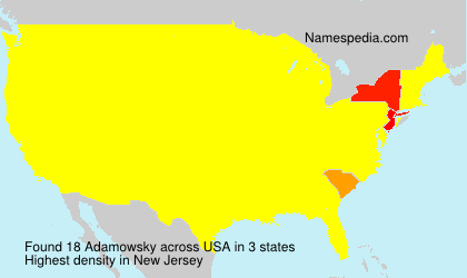 Surname Adamowsky in USA Surname Adamowsky in USA