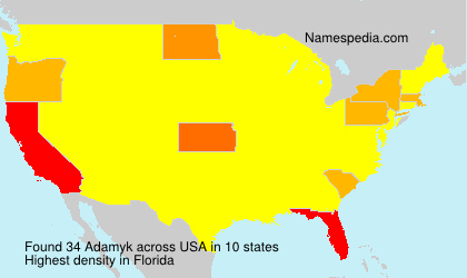 Surname Adamyk in USA Surname Adamyk in USA