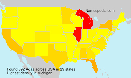 Surname Adas in USA Surname Adas in USA