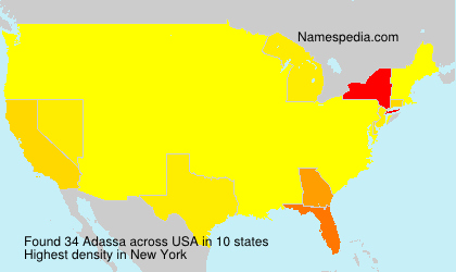 Surname Adassa in USA Surname Adassa in USA