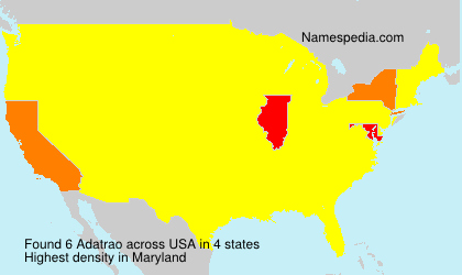 Surname Adatrao in USA Surname Adatrao in USA