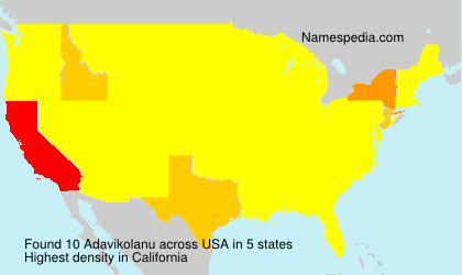 Surname Adavikolanu in USA Surname Adavikolanu in USA