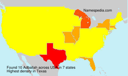 Surname Adballah in USA