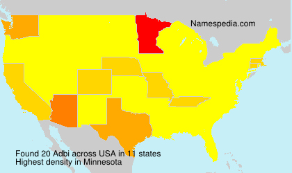 Surname Adbi in USA Surname Adbi in USA