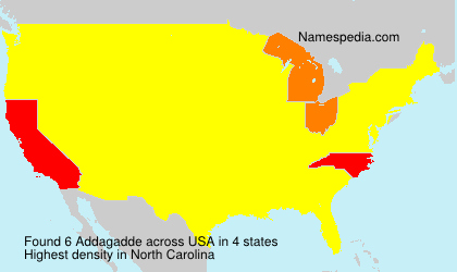 Surname Addagadde in USA Surname Addagadde in USA