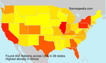 Surname Addams in USA Surname Addams in USA